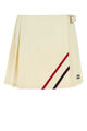 Miu Miu Cream Canvas Mini Skirt
