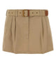 Miu Miu Cotton Drill Mini Skirt