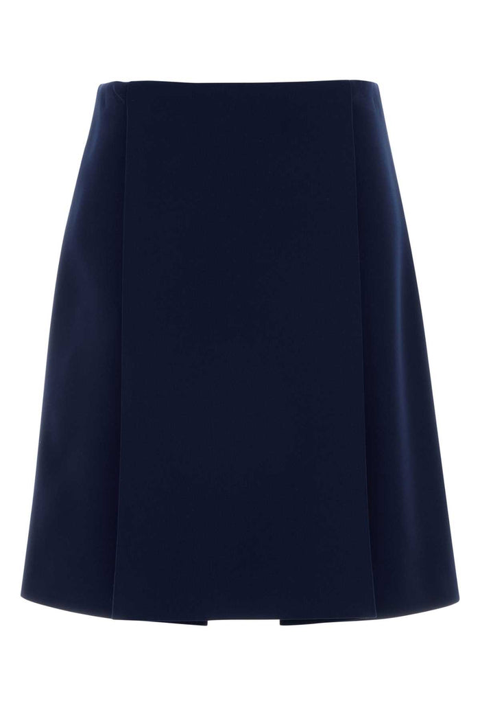 Miu Miu Blue Jersey Skirt