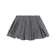 Miu Miu Grey Plissé Check Mini Skirt