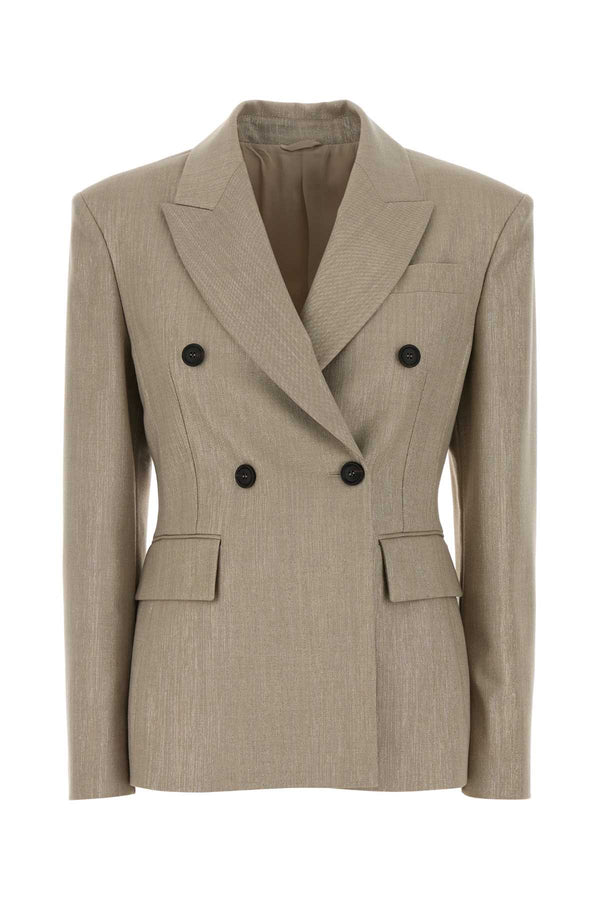 Brunello Cucinelli Cappuccino Twill Blazer