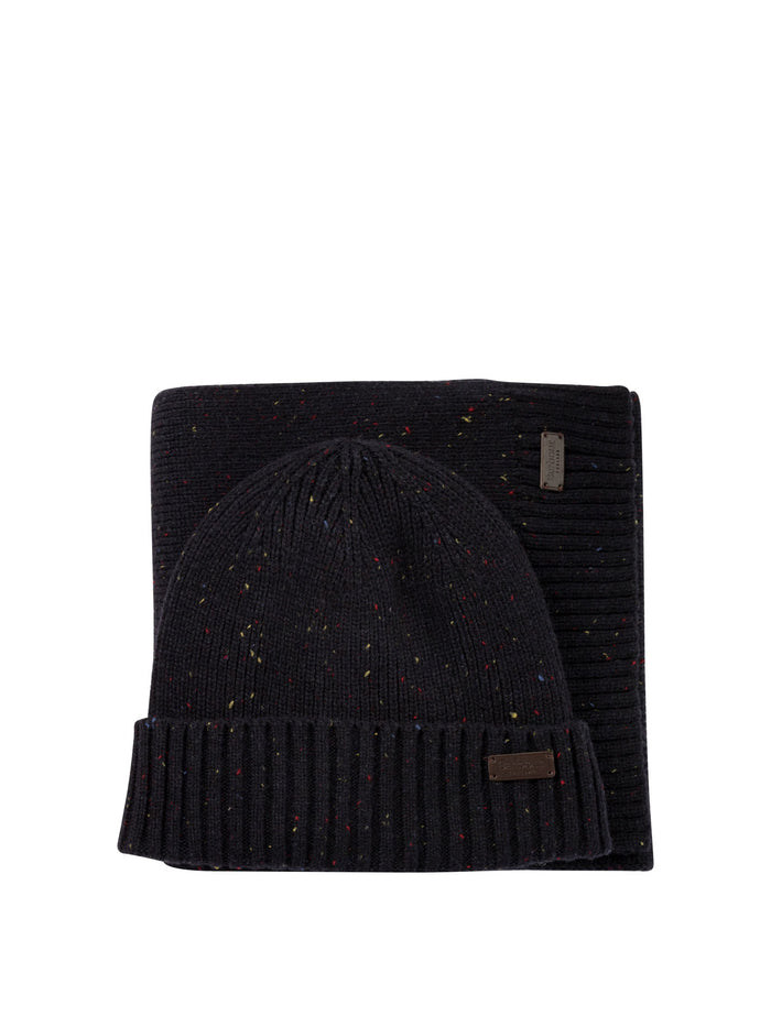Barbour "Carlton Fleck" Cap And Scarf Set