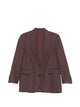 Brunello Cucinelli Aubergine Viscose Blend Blazer