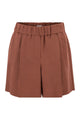 Brunello Cucinelli Baggy Shorts In Fluid Viscose And Linen Twill