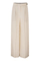 Brunello Cucinelli Tailored Trousers In Fluid Viscose And Linen Twill With Double Pleats