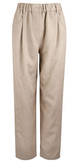 Brunello Cucinelli Beige Pleated Elasticated Waist Trousers