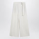 Brunello Cucinelli Ecru Sartorial Wrap Trousers