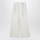 Brunello Cucinelli Ecru Sartorial Wrap Trousers