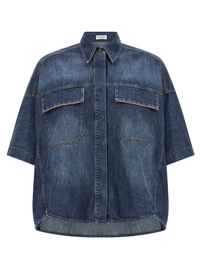 Brunello Cucinelli Lightweight Denim Shirt