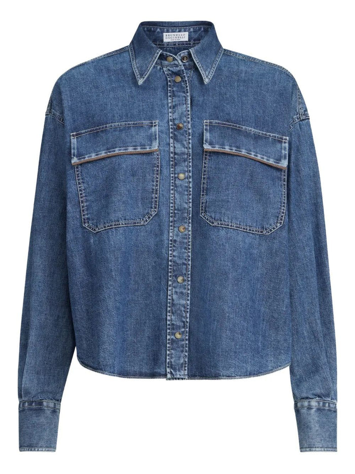 Brunello Cucinelli Lightweight Denim Shirt