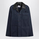 Miu Miu Hematite Gabardine And Leather Jacket