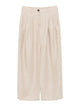 Brunello Cucinelli Brown Linen Skirt