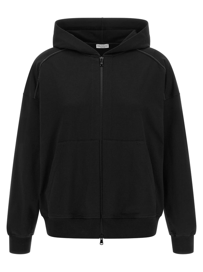 Brunello Cucinelli 'Shiny Trims' Hoodie