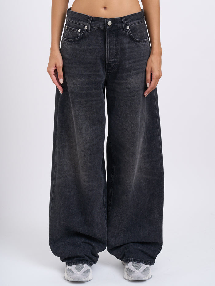 Haikure Bethany Authentic Black Wash Denim Pants