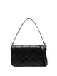 Missoni Flap Wave Black Leather Shoulder Bag
