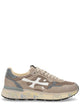 Premiata Brown Suede Reflective Flat Shoes