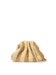 Maria La Rosa Maria La Rosa Two-Tone Crochet Clutch With Shoulder Strap