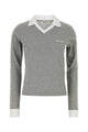 Miu Miu Grey Cotton Polo Shirt