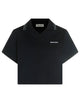 Miu Miu Navy Blue Cotton Oversize Polo Shirt