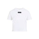 Miu Miu White  Logo Patch Cotton Jersey T-Shirt