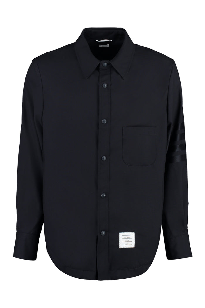 Thom Browne Midnight Blue Wool Shirt