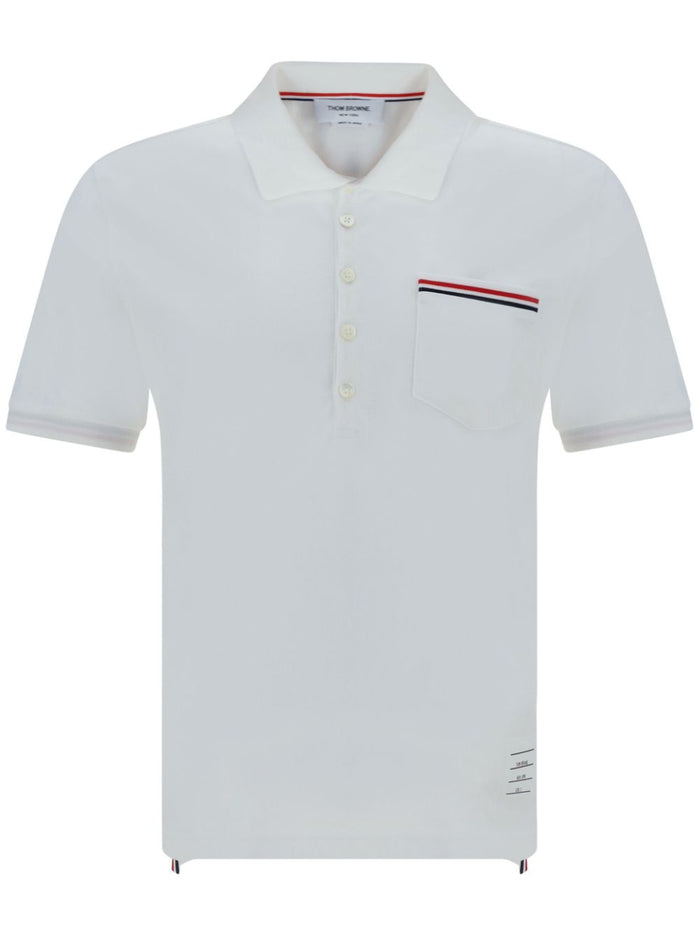 Thom Browne Thom Browne Mercerized Piqué Polo