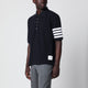 Thom Browne Navy Blue Cotton Polo Shirt