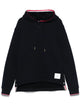 Thom Browne Oversized Hoodie Pullover With Rwb Tipping Stripe In Chunky Loopback