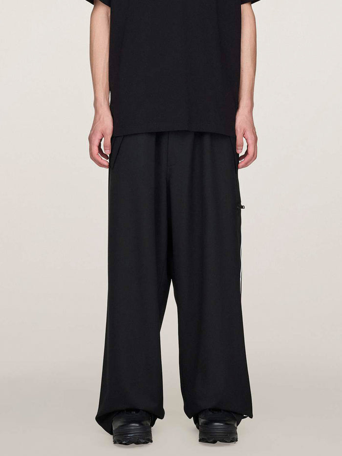 Y-3 Straight Trousers In Wool Blend