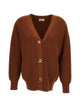 Elisabetta Franchi Ribbed Knit Toggle Sweater