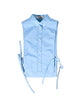 Miu Miu Sleeveless Cotton Poplin Shirt