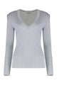 Elisabetta Franchi Long Sleeve Top In Viscose