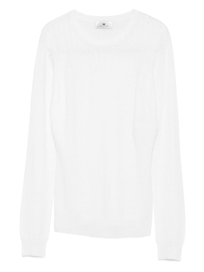 Elisabetta Franchi Wool Blend Crewneck Sweater