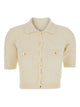 Elisabetta Franchi Milk White Wool Sweater