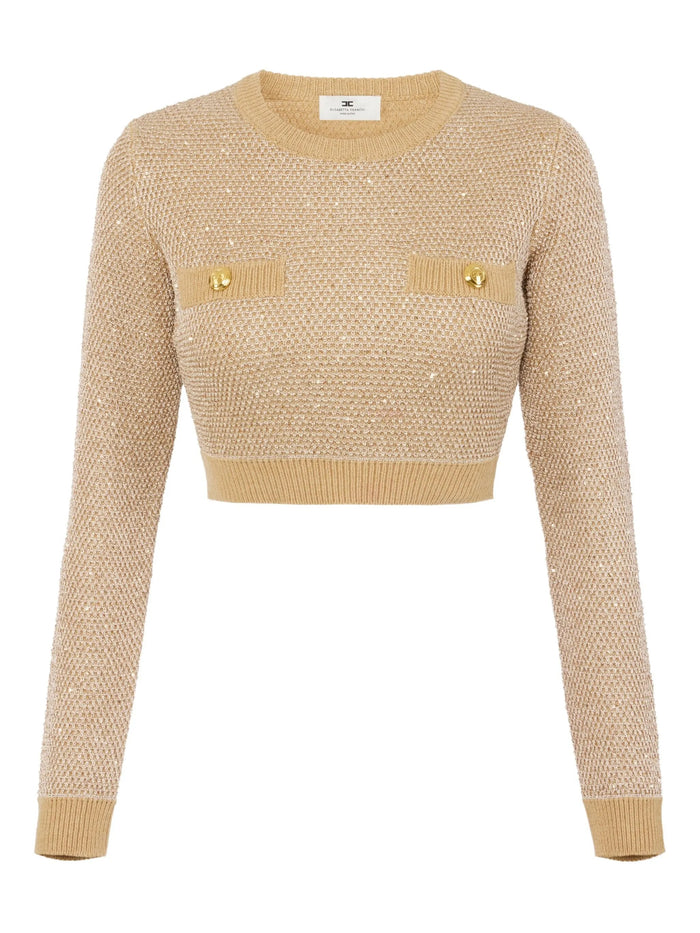 Elisabetta Franchi Sweater With Sequins