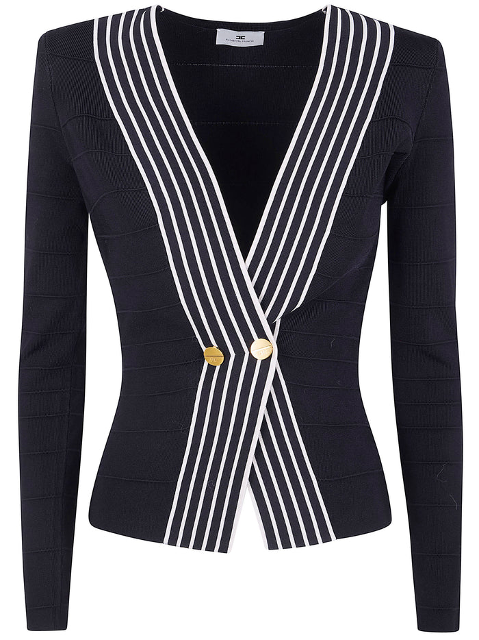 Elisabetta Franchi Tricot V Neck Sweater