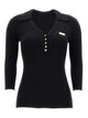 Elisabetta Franchi Black Lyocell Polyamide Silk Sweater