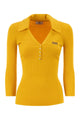 Elisabetta Franchi Micro-Cable Knit Polo Shirt