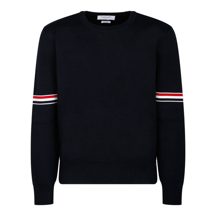 Thom Browne Milano Stitch Crew Neck Jumper
