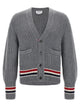 Thom Browne Rwb Tape Cardigan