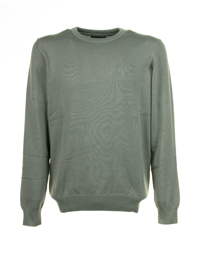 Barbour Green Crew Neck Sweater