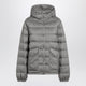 Miu Miu Steel Grey Puffer Jacket In Technical Pongé Fabric