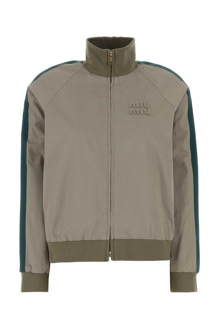 Miu Miu Dove Grey Cotton Jacket