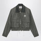 Miu Miu Waterrepellent Tela Tec Blouson In Forest Green