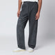 Represent  Washed-Effect Black Cotton Trousers