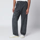 Represent Washed-Effect Black Cotton Trousers