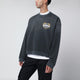 Represent Washed-Effect Black Cotton Sweatshirt