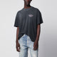 Represent Used-Effect Cotton T-Shirt In Washed Black