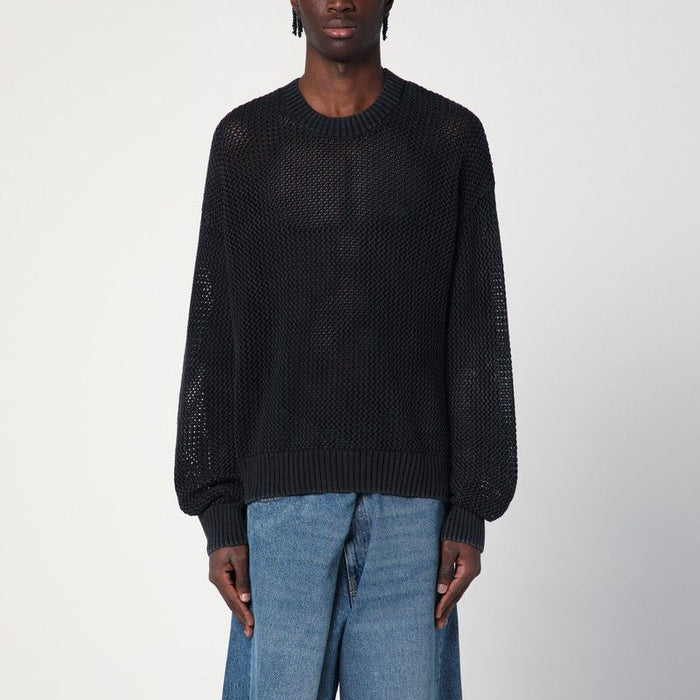 Represent  Black Cotton Sweater
