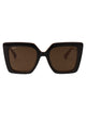 Max Mara Dark Brown Injectate Sunglasses